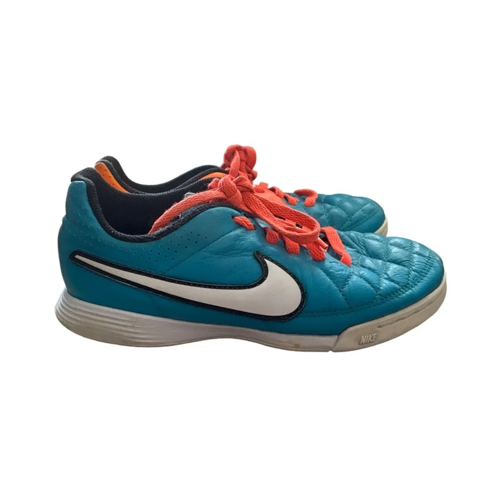 Nike JR Tiempo Genio Leather IC Boy's Soccer Shoes - US 1.5Y